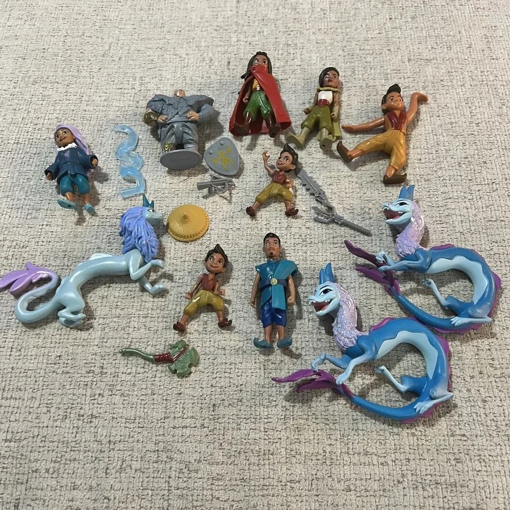 Disney Raya & The Last Dragon Vintage Toy Lot 15+ Figures Accessories‎